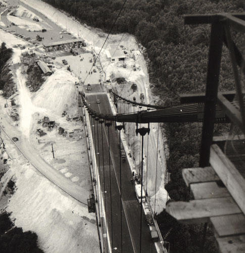 Construction Suspension Ponts de Tancarville