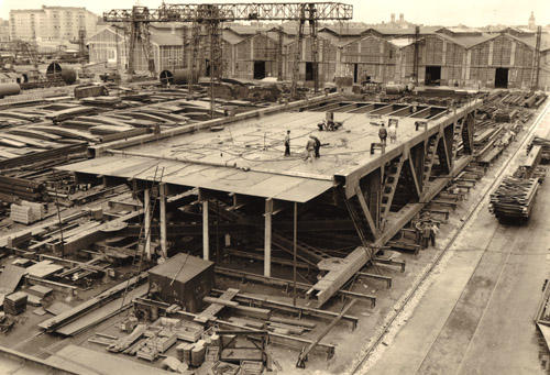 Construction Tablier Ponts de Tancarville