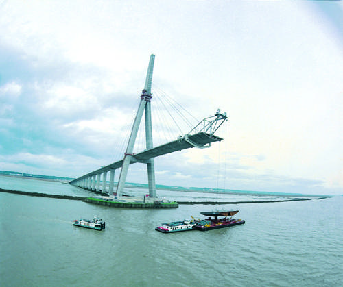 Construction ponts de Normandie