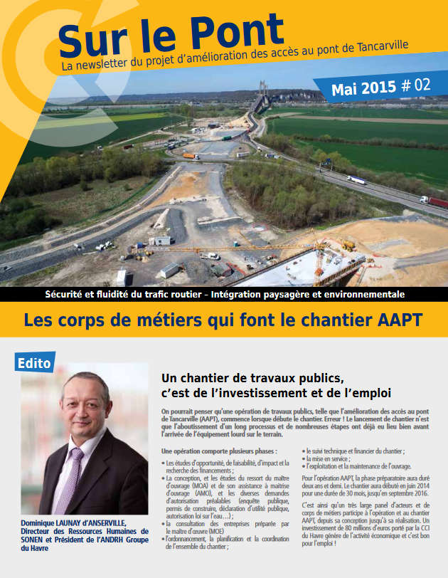 Amélioration Des Accès Pont De Tancarville Newsletter Mai 2015